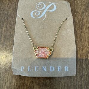 Plunder druzy necklace